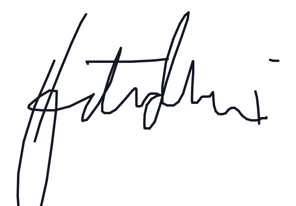 Electronic signature of Fatema Dhanani