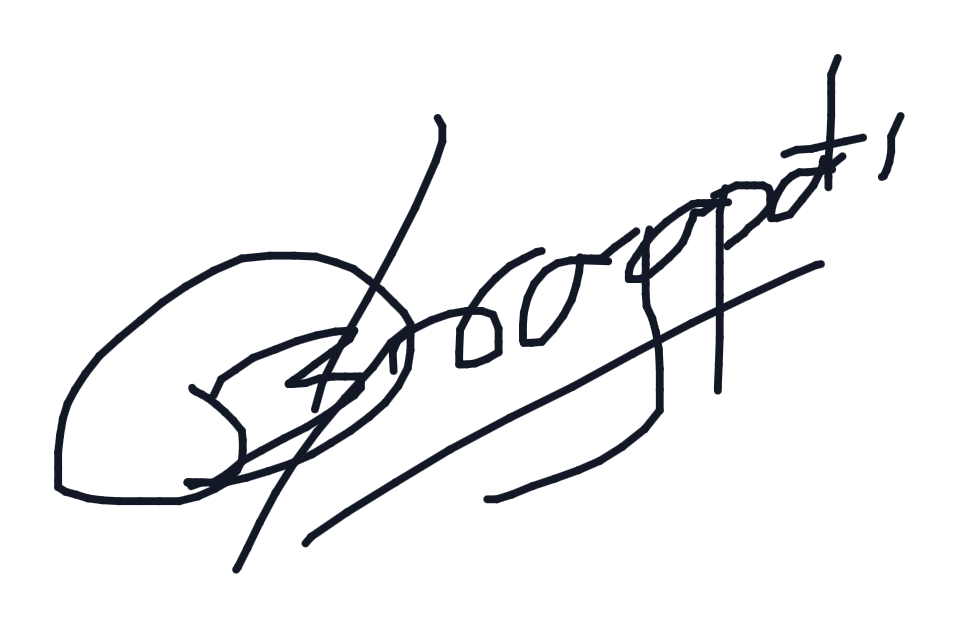 Electronic signature of Mr Shamsuddin Panjwani