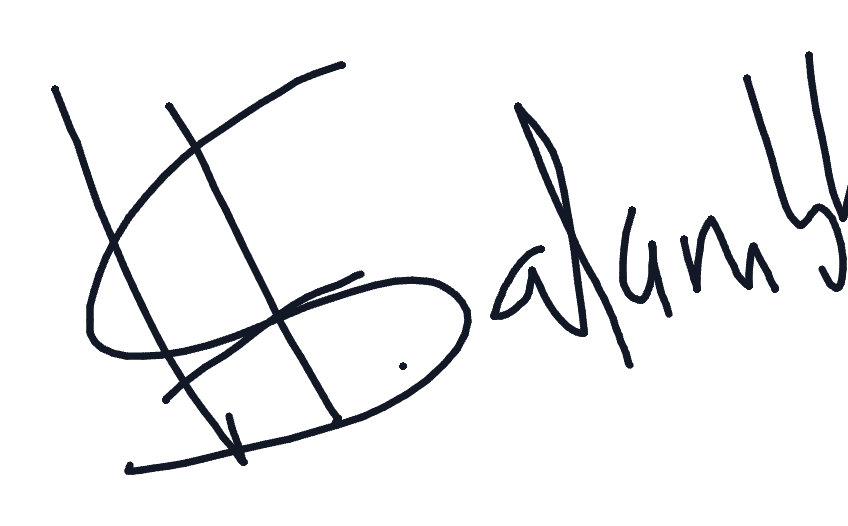 Electronic signature of Hanif Salambha